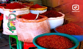 ျမန္မာႏိုင္ငံမွ င႐ုတ္သီးမႈန္႕မ်ားအားလံုး  င႐ုတ္သီး မႈန္႕ မဟုတ္ေသာ အမႈန္႔မ်ား ၆၀ ရာခိုင္ႏူန္းခန္႔ပါဝင္ေန