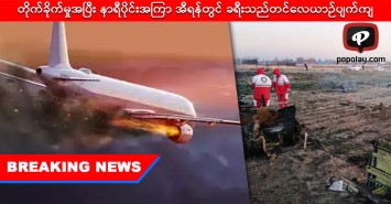 တိုက်ခိုက်မှုအပြီး နာရီပိုင်းအကြာ အီရန်တွင် ခရီးသည်တင်လေယာဉ်ပျက်ကျ လူ ၁၈၀ ဦး သေဆုံး